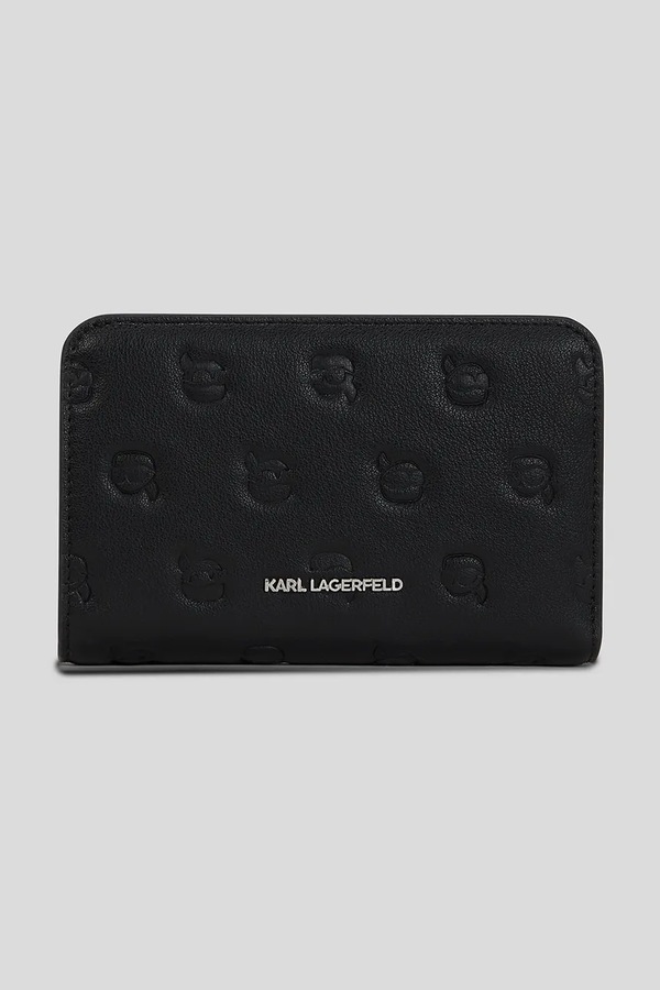 Гаманець Karl Lagerfeld IKON MONOGRAM колір чорний
