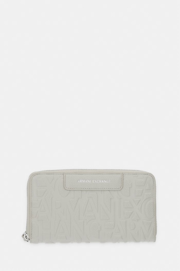 Кошелек женский из искусственной кожи Armani Exchange цвет бежевый