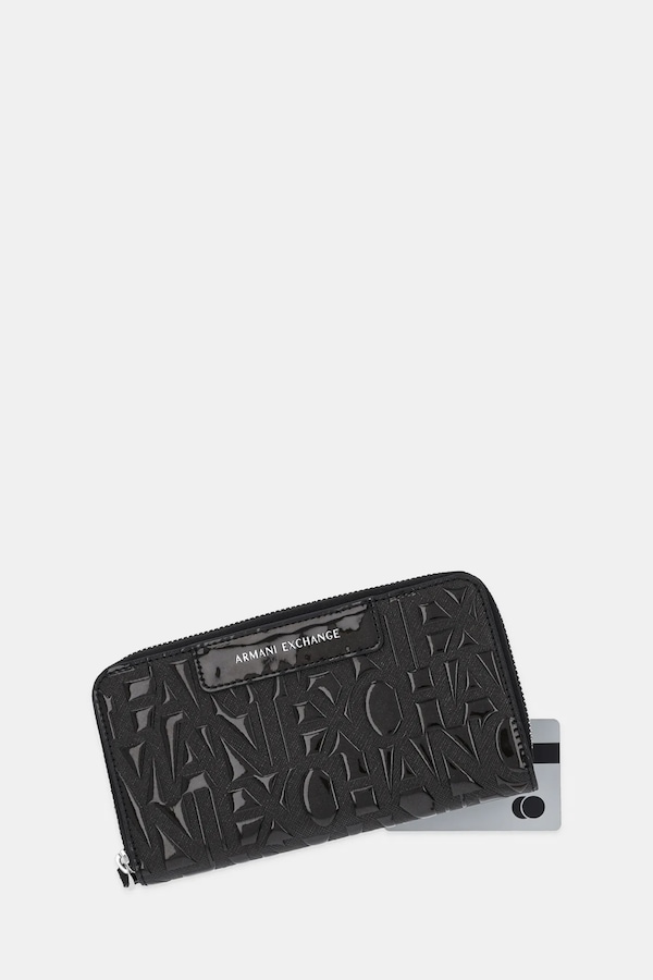 Гаманець Armani Exchange колір чорний фото 2