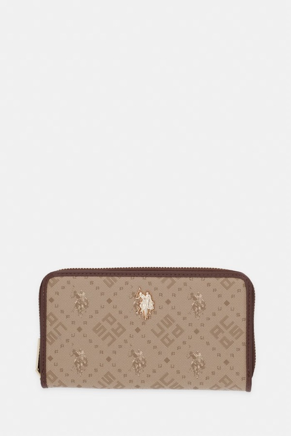 Кошелек женский из искусственной кожи U.S. Polo Assn. New Hampton цвет бежевый