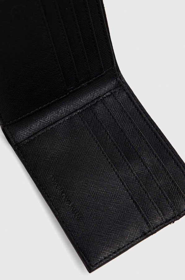 Гаманець та чохол для карток Emporio Armani колір чорний фото 2