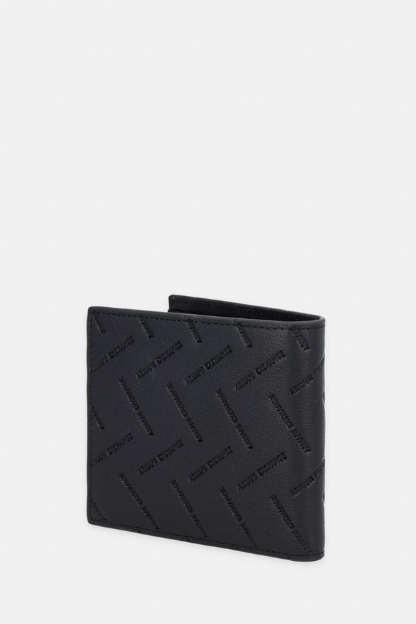 Гаманець чоловічий шкіряний Armani Exchange колір чорний