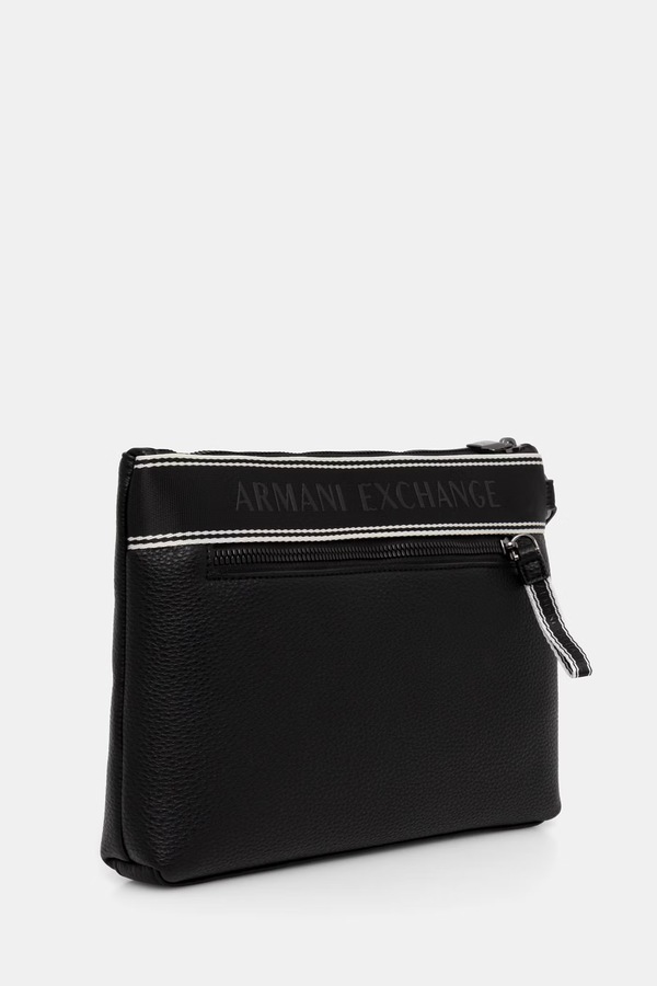 Сумка чоловіча зі штучної шкіри Armani Exchange колір чорний