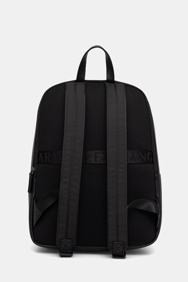 Рюкзак чоловічий зі штучної шкіри Armani Exchange колір чорний фото 2