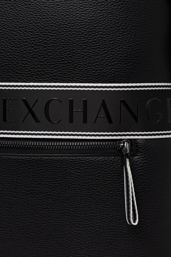 Рюкзак чоловічий зі штучної шкіри Armani Exchange колір чорний фото 2