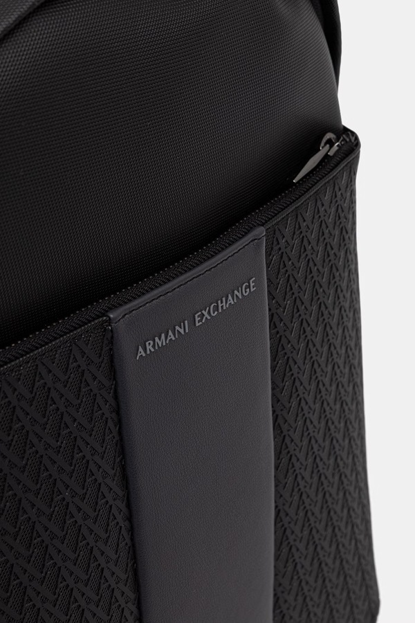 Рюкзак чоловічий Armani Exchange колір чорний фото 4