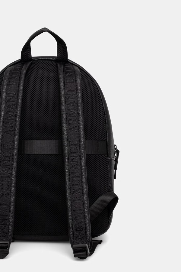 Рюкзак чоловічий зі штучної шкіри Armani Exchange колір чорний фото 2