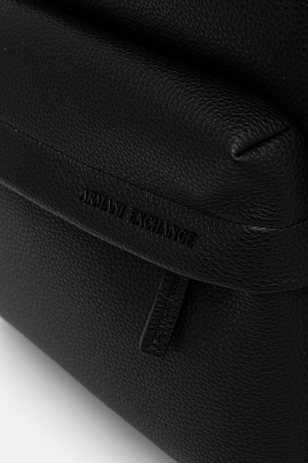 Рюкзак чоловічий зі штучної шкіри Armani Exchange колір чорний фото 4