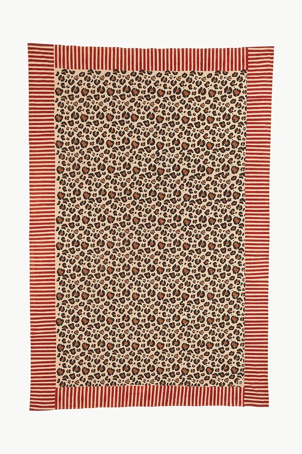 Бавовняне покривало Doing Goods Leopard Single 220 x 140 cm