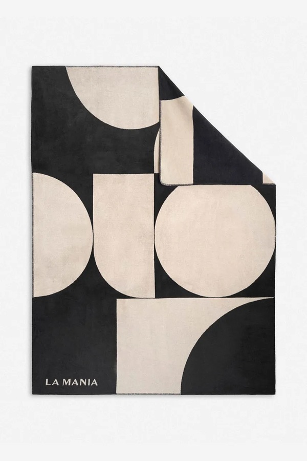 Ковдра з бавовною La Mania 200 x 150 cm колір чорний