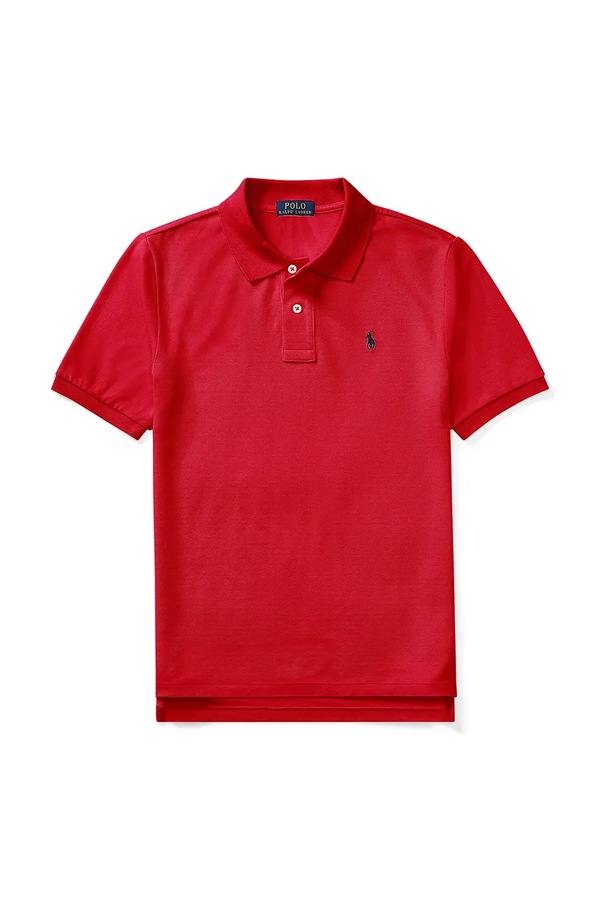 Поло детское хлопковое Polo Ralph Lauren цвет красный