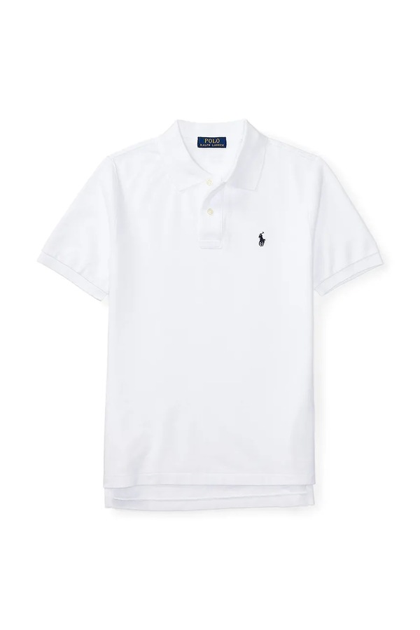 Поло дитяче бавовняне Polo Ralph Lauren колір білий