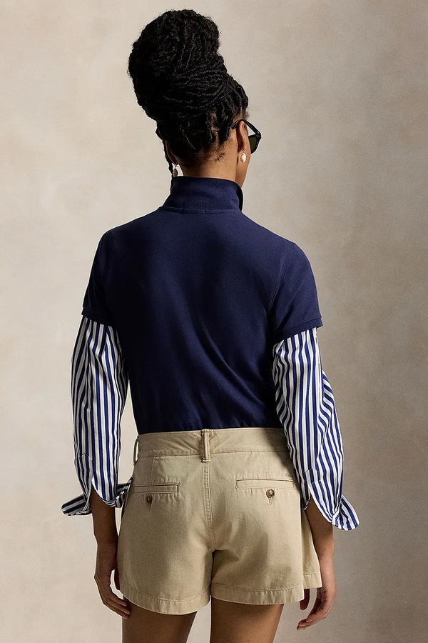 Поло женское Polo Ralph Lauren цвет темно-синий