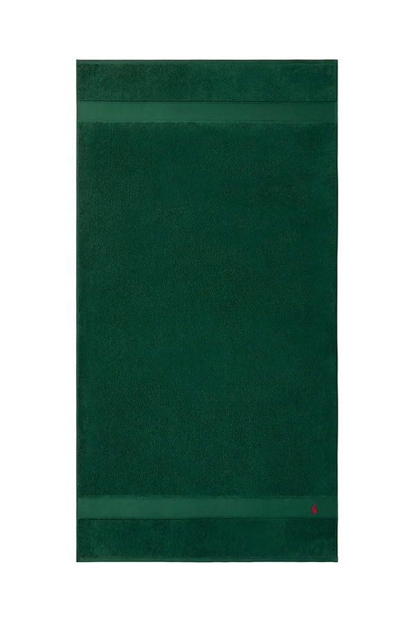 Бавовняний рушник Ralph Lauren Polo Player College Green 90 x 160 cm колір зелений