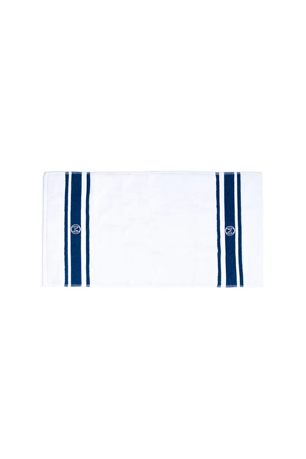 Великий бавовняний рушник Officine Monogram Monogram Linea 70 x 140 cm колір бірюзовий