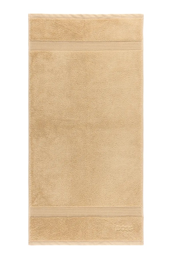 Маленький бавовняний рушник BOSS LOFT Shell 50 x 100 cm колір бежевий