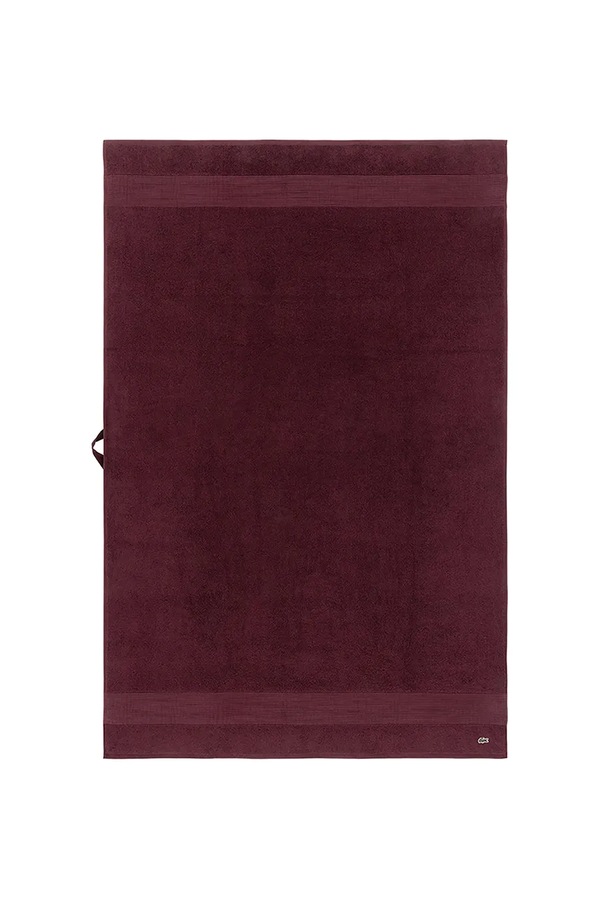 Средний хлопковый полотенце Lacoste L LECROCO Bordeaux 100 x 150 cm цвет бордовый