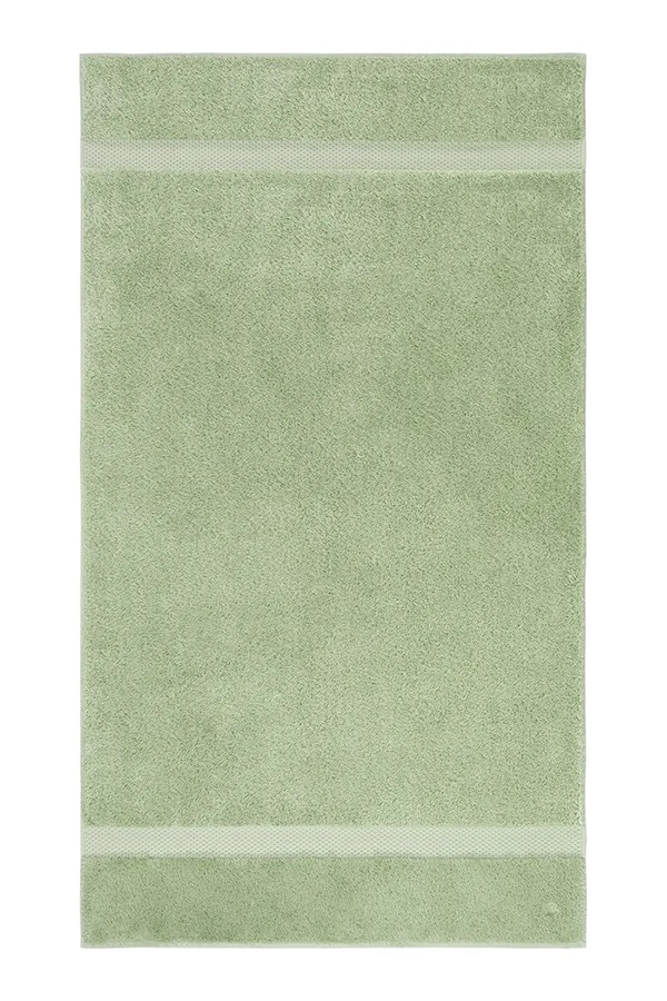 Большой полотенце с хлопком Yves Delorme ETOILE Amande 92 x 160 cm цвет зеленый