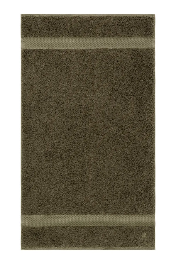 Малий рушник з бавовною Yves Delorme ETOILE Kaki 55 x 100 cm колір зелений