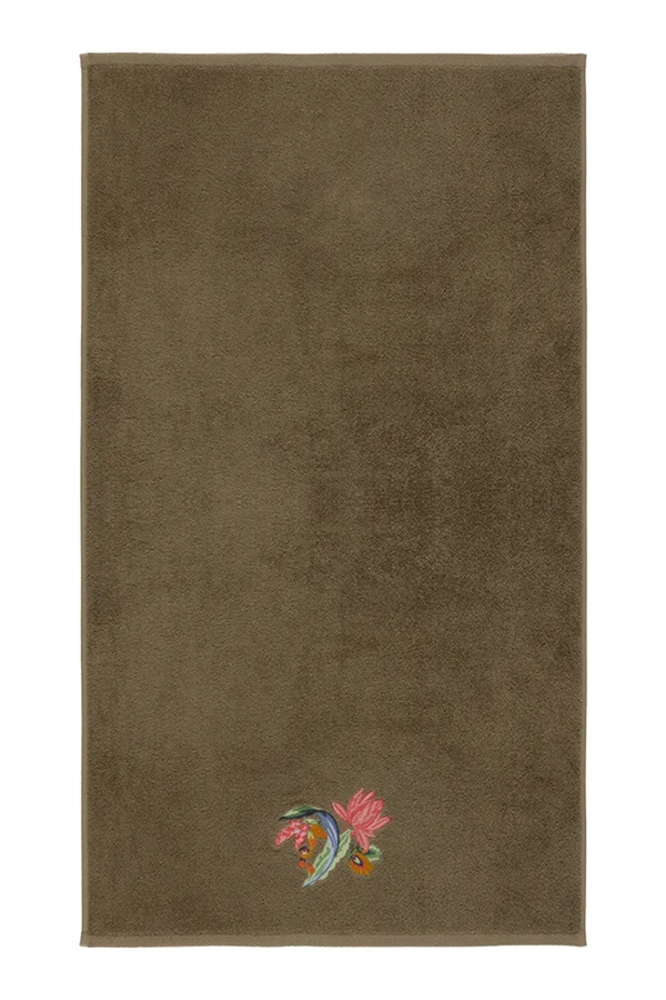Малий рушник з бавовною Yves Delorme EZE 55 x 100 cm колір зелений фото 2