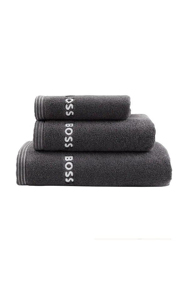 Большой хлопковый полотенце BOSS EDGE Graphite 100 x 150 cm цвет серый