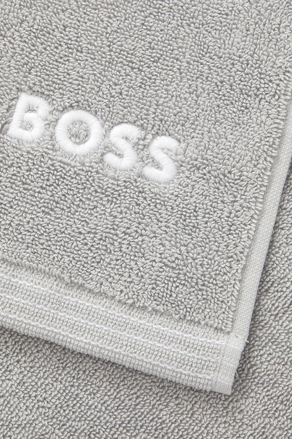 Большой хлопковый полотенце BOSS EDGE Mineral 100 x 150 cm цвет серый фото 2