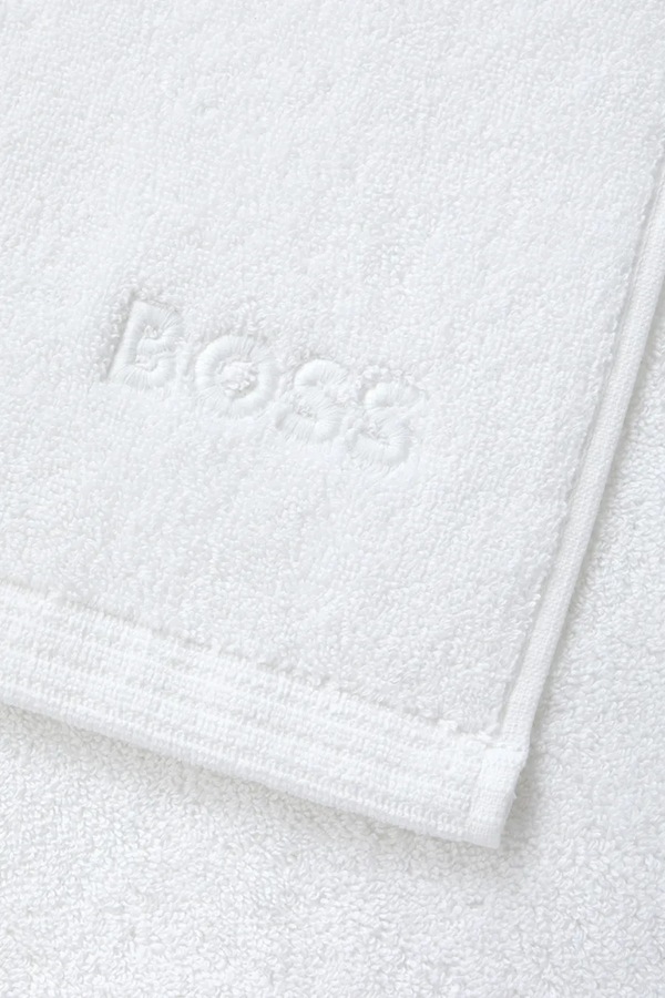 Большой хлопковый полотенце BOSS EDGE White 100 x 150 cm цвет белый фото 2