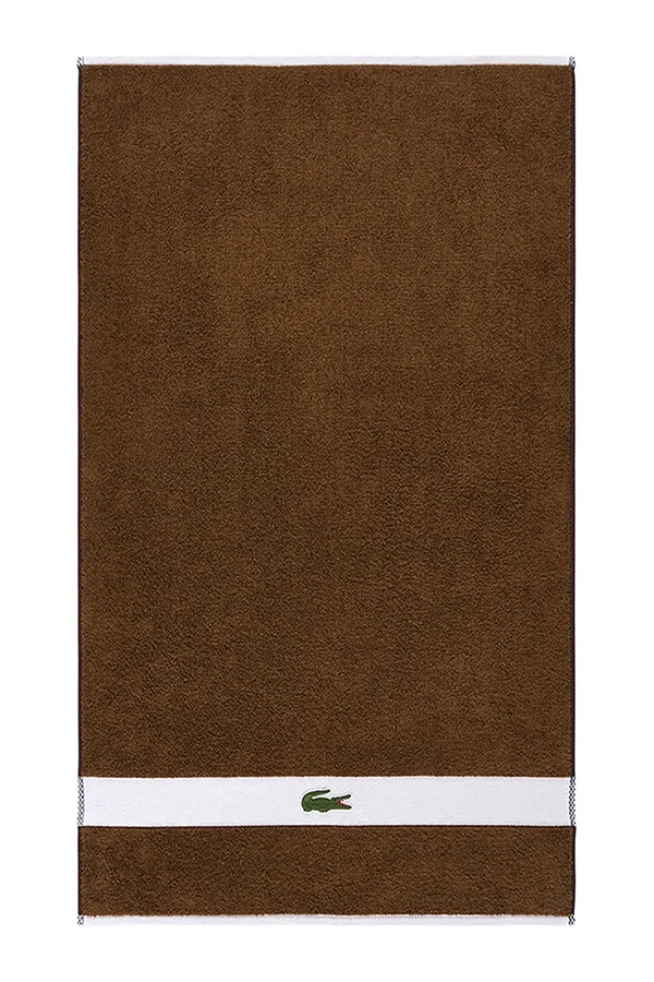 Средний хлопковый полотенце Lacoste LCASUAL Pecan 70 x 140 cm цвет коричневый