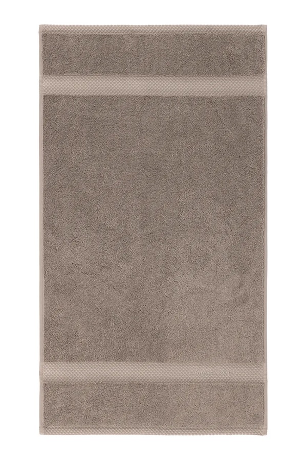 Маленький бавовняний рушник Ralph Lauren DULANEY Fog 42 x 70 cm колір коричневий