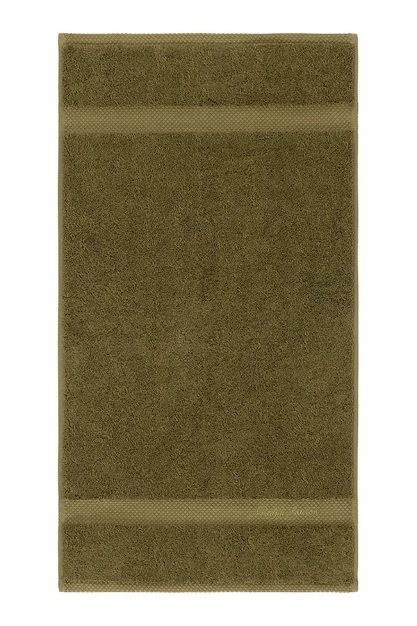 Маленький хлопковый полотенце Ralph Lauren DULANEY Olive 42 x 70 cm цвет зеленый