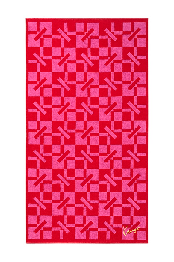 Середній рушник бавовняний Kenzo KMONOGRA Rouge 90 x 160 cm