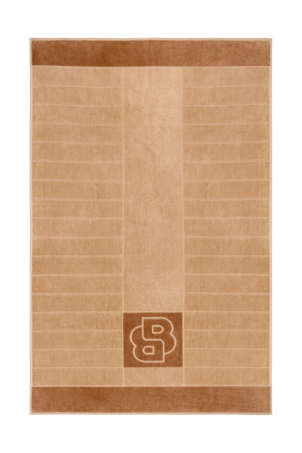 Середній рушник бавовняний BOSS DOUBLEB Beige 90 x 150 cm колір бежевий