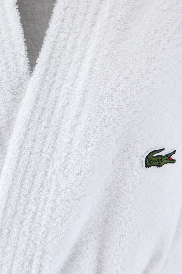 Халат бавовняний Lacoste LLECROCO Blanc XL фото 3
