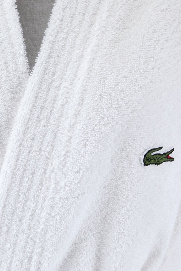 Халат бавовняний Lacoste LLECROCO Blanc M фото 3