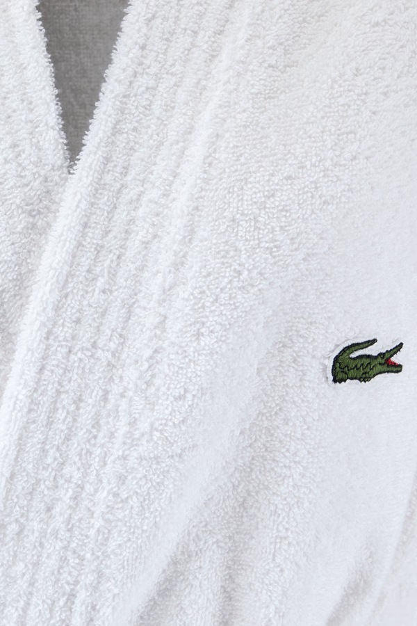 Халат бавовняний Lacoste LLECROCO Blanc L фото 3