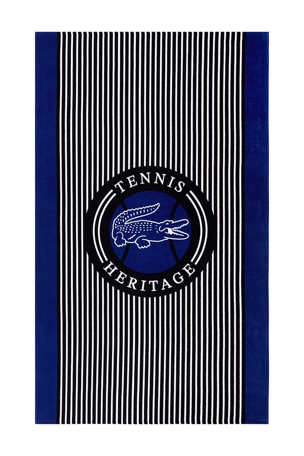 Великий рушник бавовняний Lacoste LACE Bleu 100 x 170 cm