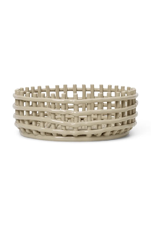 Корзина для фруктов Ferm Living Ceramic Centrepiece цвет бежевый