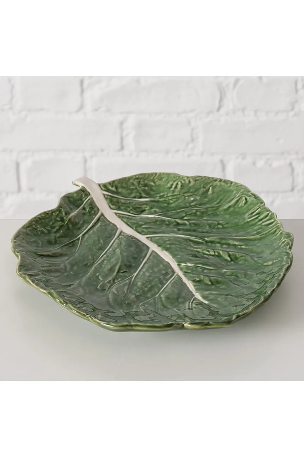 Сервірувальне блюдо Boltze Cabbage 22,5 cm колір зелений фото 2