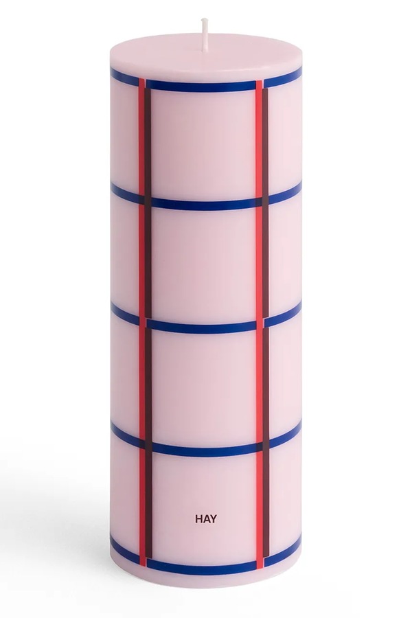 Свічка декоративна HAY Column Candle 7 x 20 cm колір рожевий фото 2