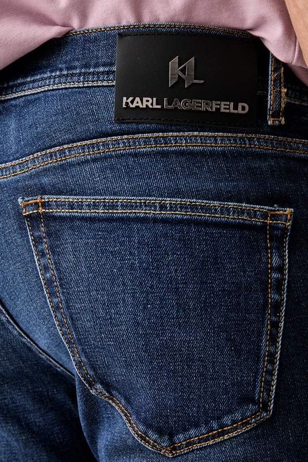 Джинси regular чоловічі Karl Lagerfeld KL-JACK колір темно-синій фото 4