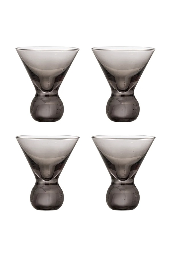 Набір келихів для коктейлів Bloomingville Corliss 165 ml 4-pack колір сірий