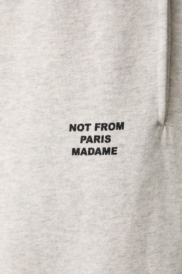 Спортивні штани чоловічі бавовняні Drôle de Monsieur Slogan колір сірий фото 4