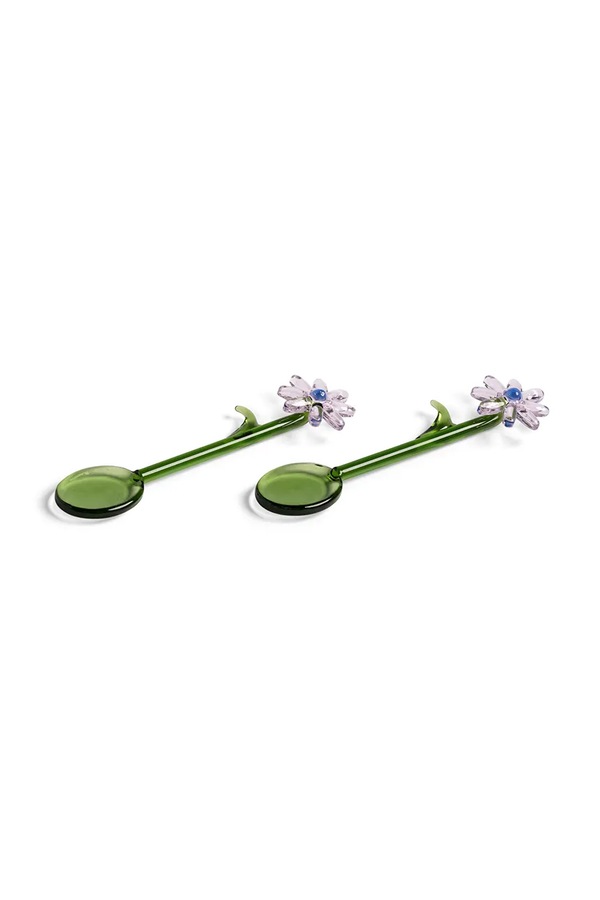 Набір чайних ложок &k amsterdam flora pink 2-pack колір зелений