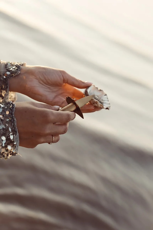 Ніж для устриць Maria el Mar Golden Oyster колір жовтий