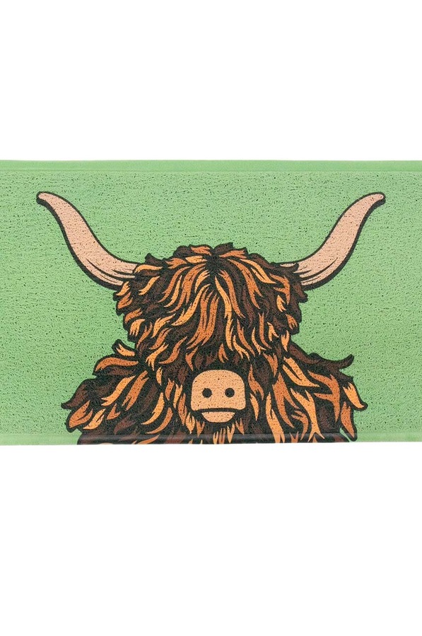 Килимок Artsy Doormats Highland Cow Door