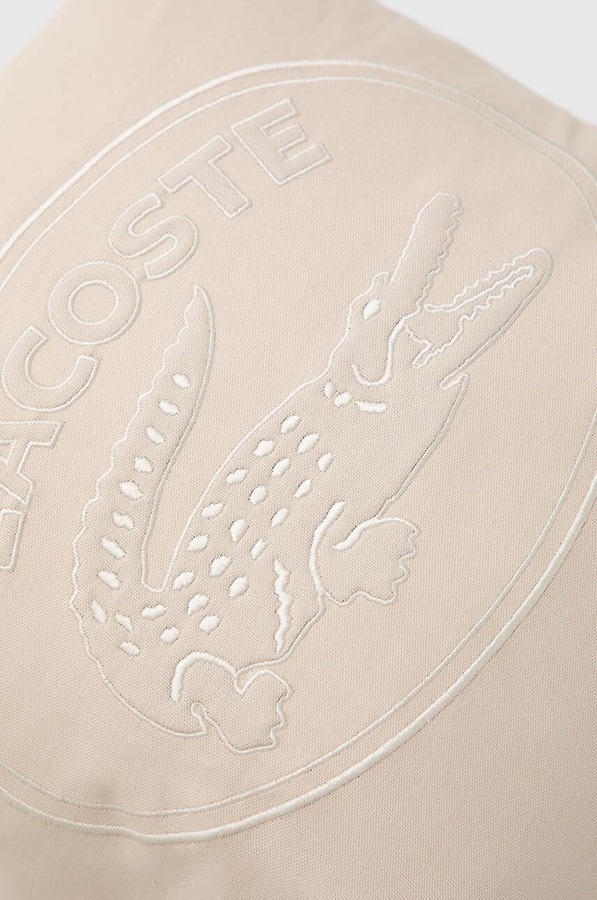 Декоративна наволочка для подушки Lacoste L Beige 45 x 45 cm фото 3