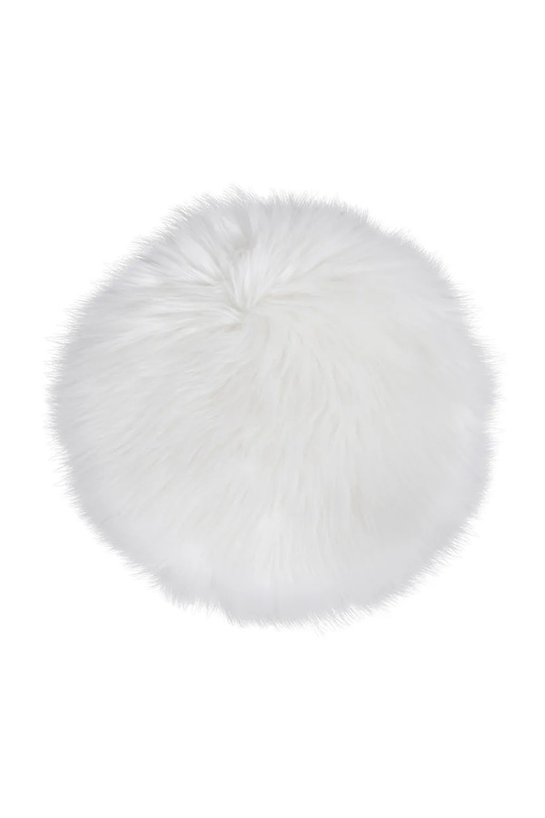 Подушка на стілець House Nordic Lambskin Seat Artificial колір білий
