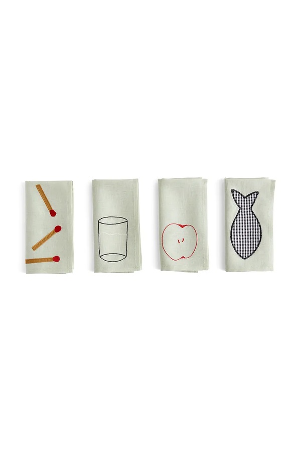 Набір серветок HAY Sobremesa 45 x 45 cm 4-pack колір зелений