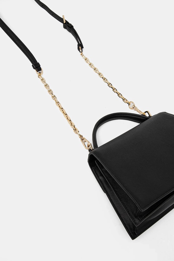 Сумка крос-боді жіноча шкіряна Karl Lagerfeld K/SIGNATURE колір чорний фото 2