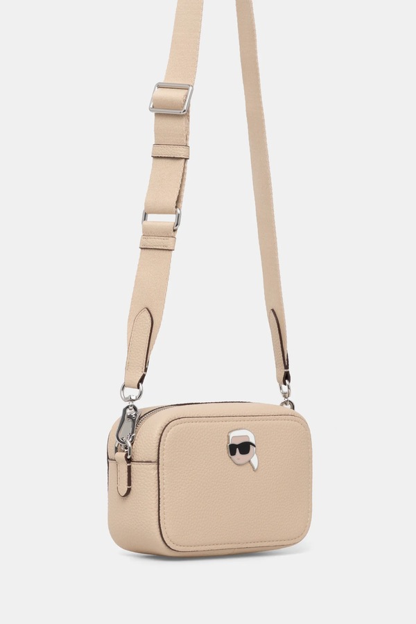 Сумочка Karl Lagerfeld IKON колір бежевий